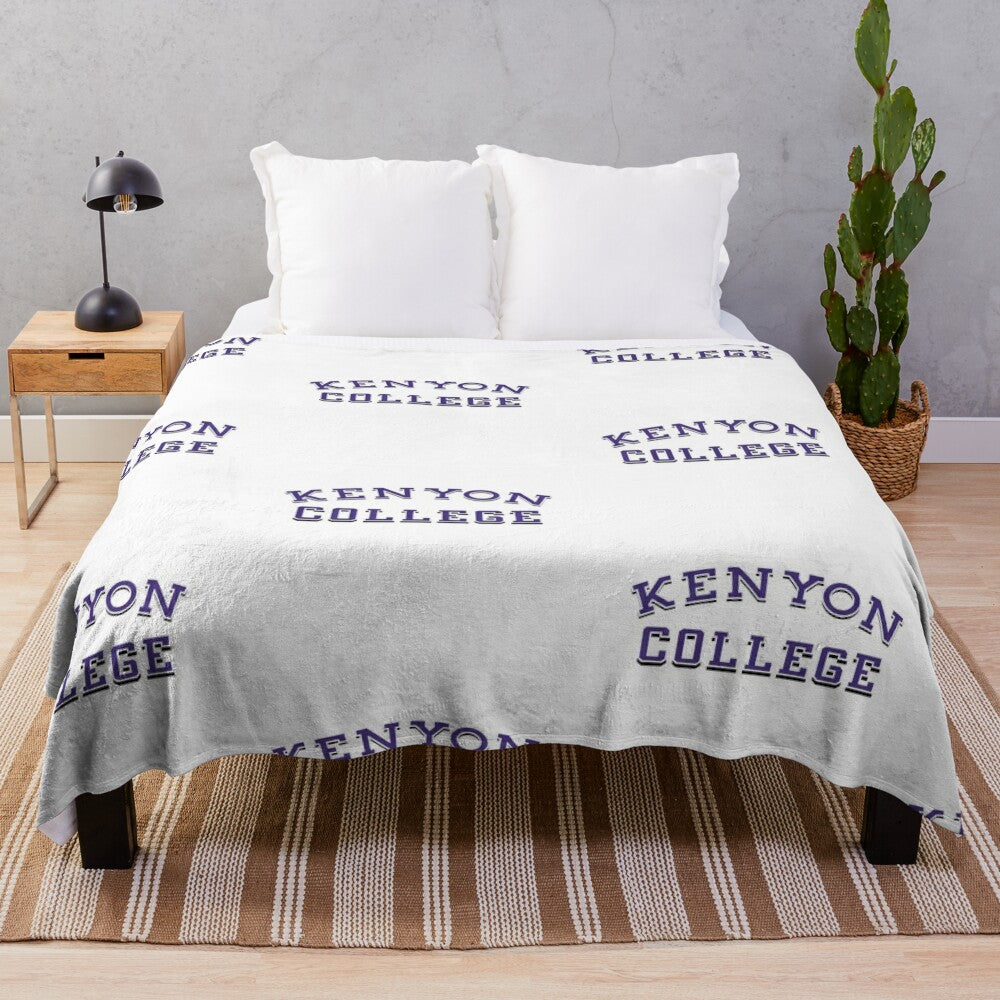 Kenyon College-inspired plush blanket