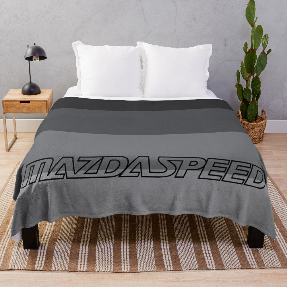 Mazdaspeed-inspired gradient plush blanket