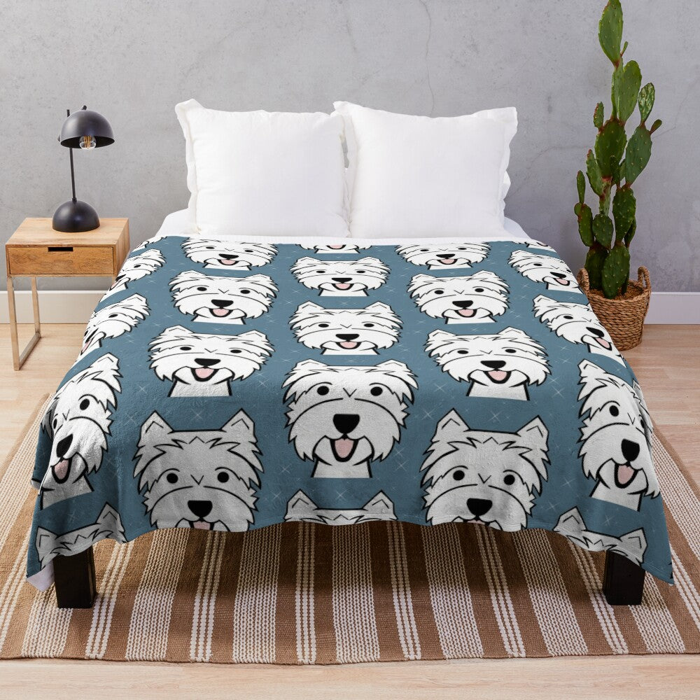 West Highland Terrier Plush Blanket