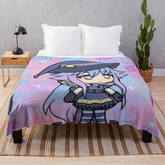 Cozy plush blanket featuring the cute Alisa character from Gacha Life