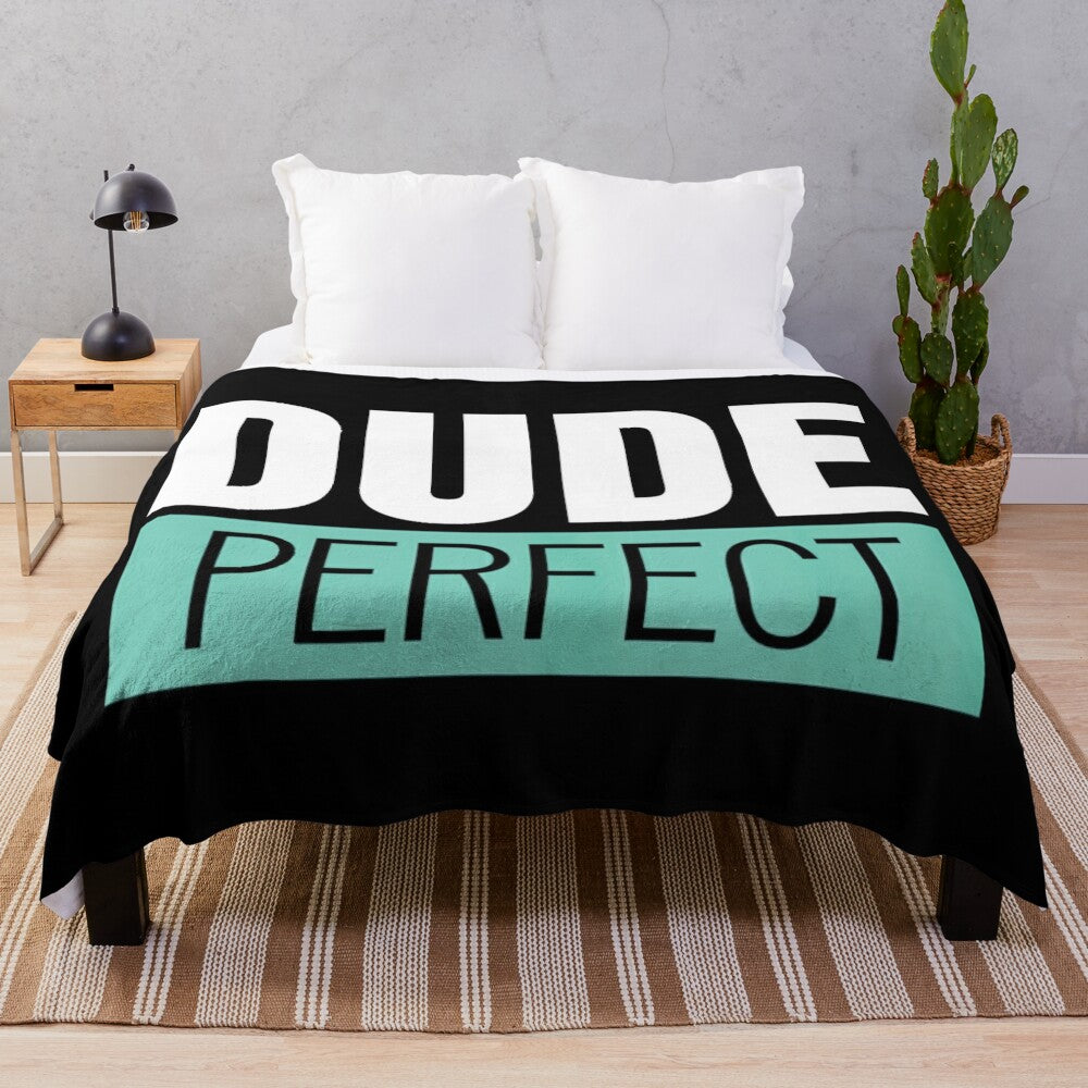 Dude Perfect-inspired plush blanket