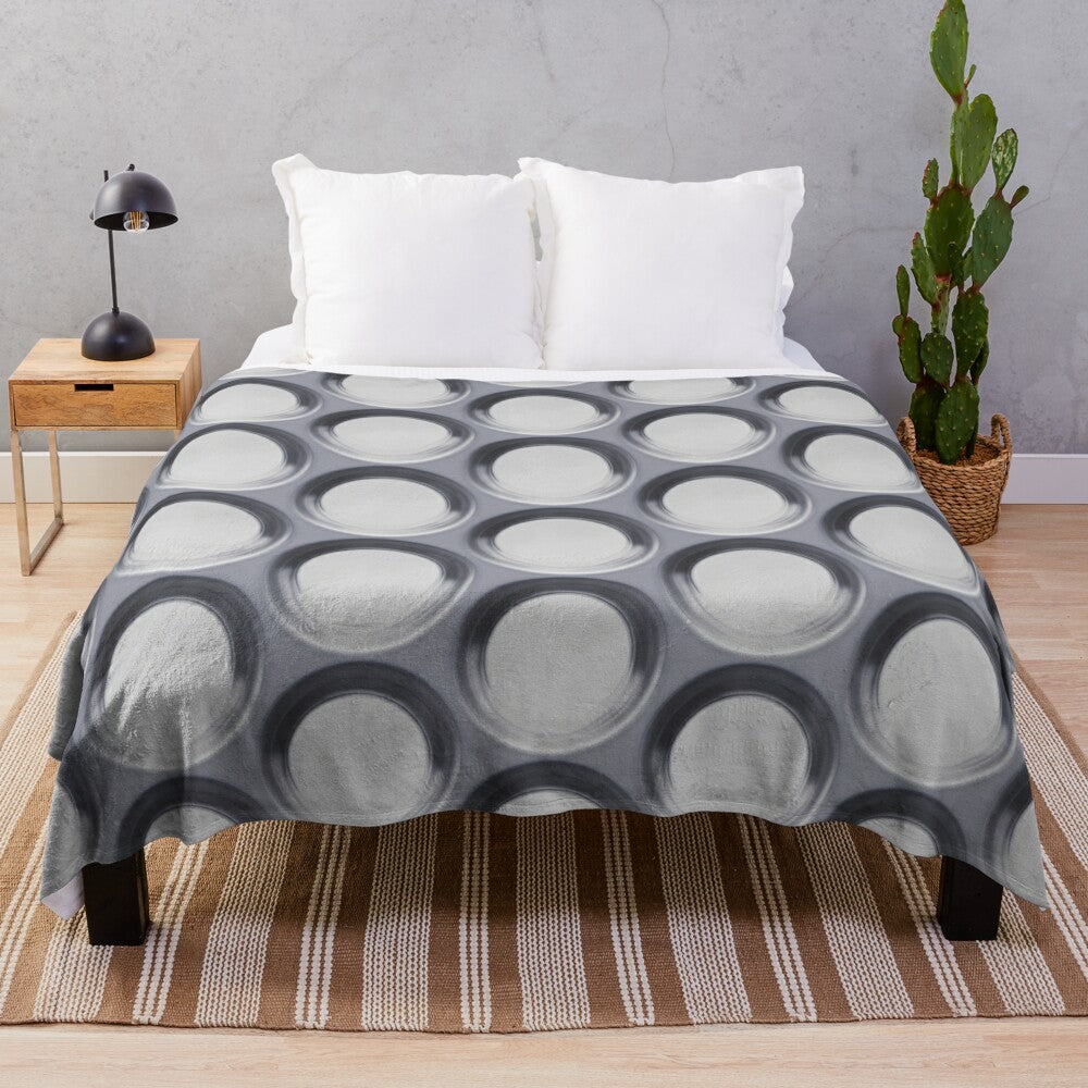 Plush blanket with pill pattern design, perfect for health-themed home decor