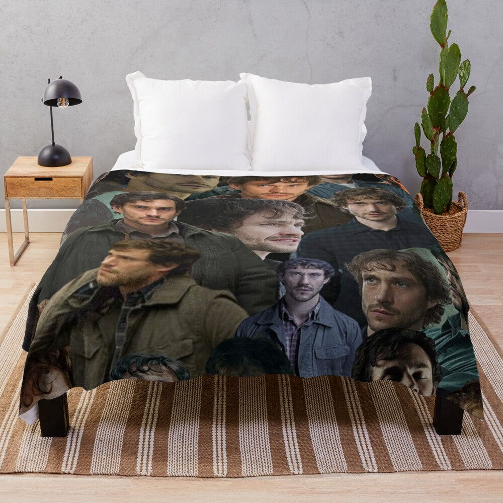 Will Graham photo collage plush blanket