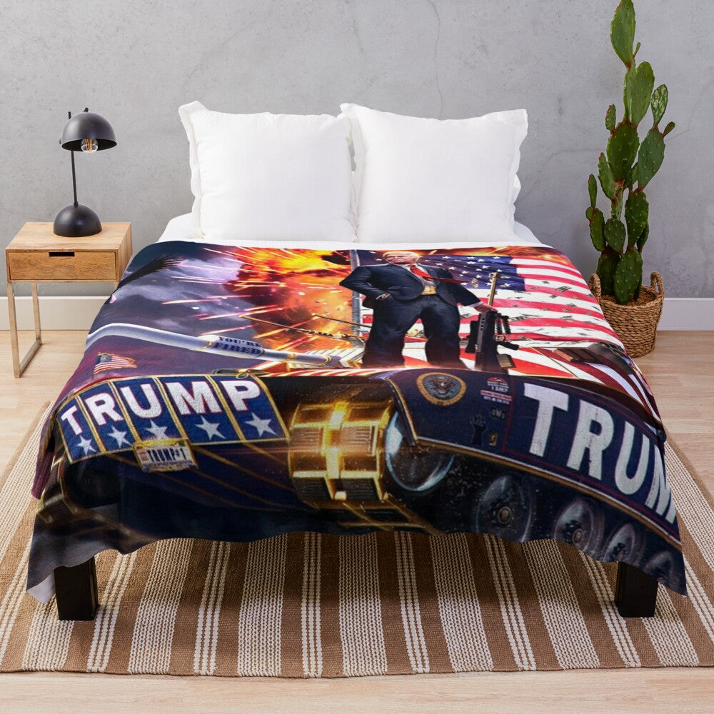 Donald Trump Plush Blanket for Cozy Home Decor