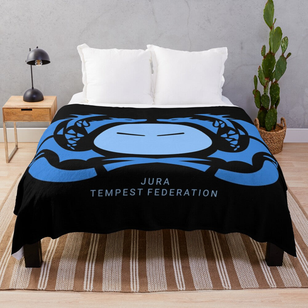 Jura Tempest plush blanket with anime character design