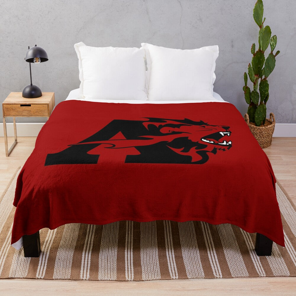 Albright College plush blanket