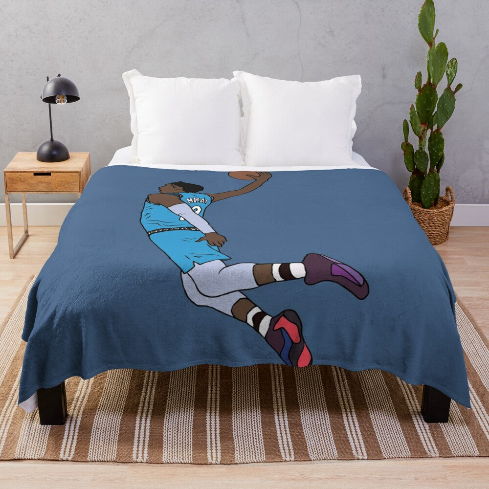 Ja Morant inspired dunk plush blanket