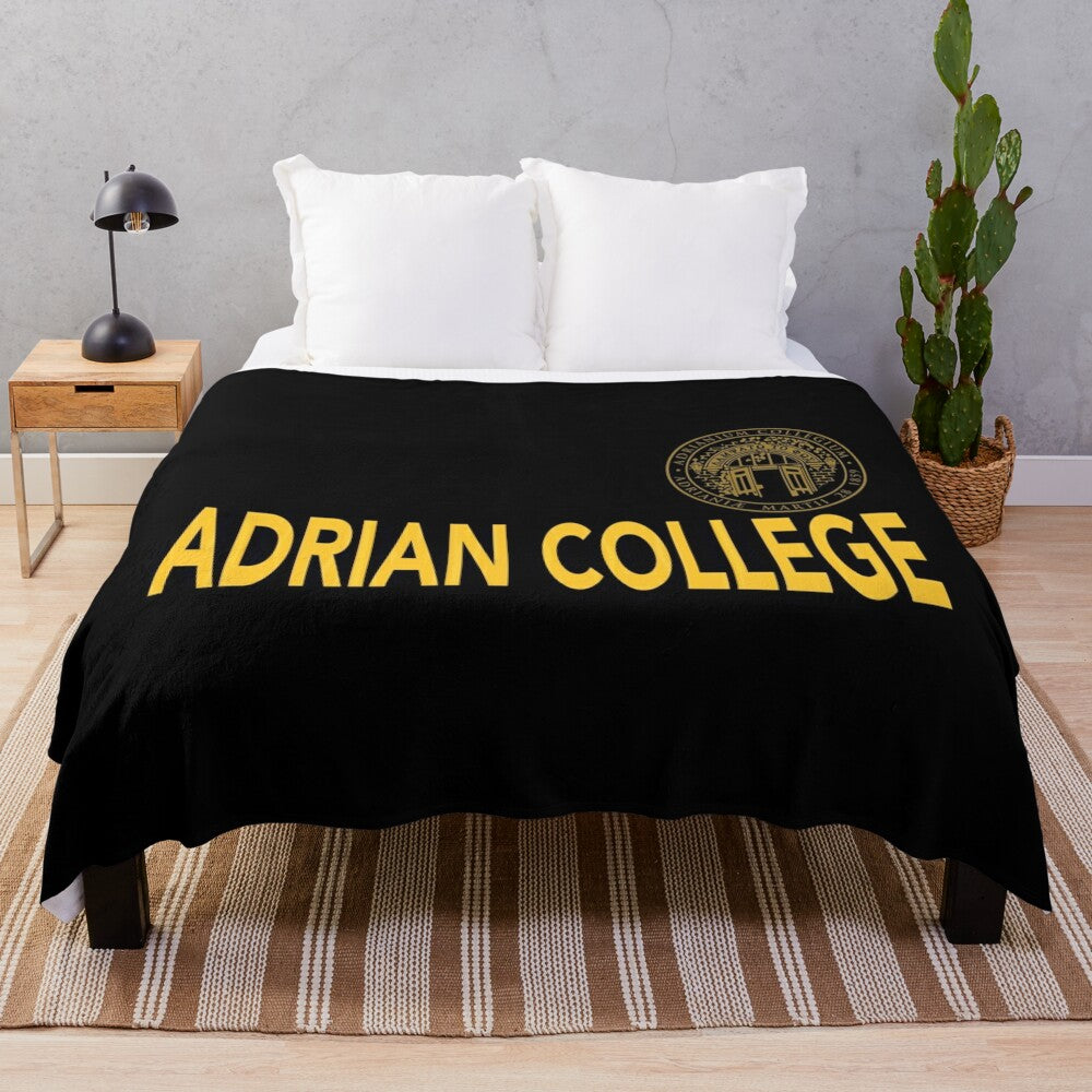 Adrian College Plush Blanket for Sports and Campus Fans