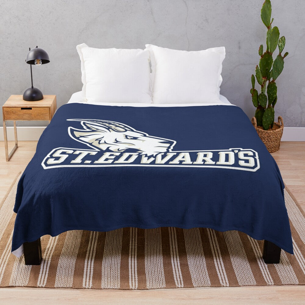 St. Edward's University Plush Blanket with College Logo