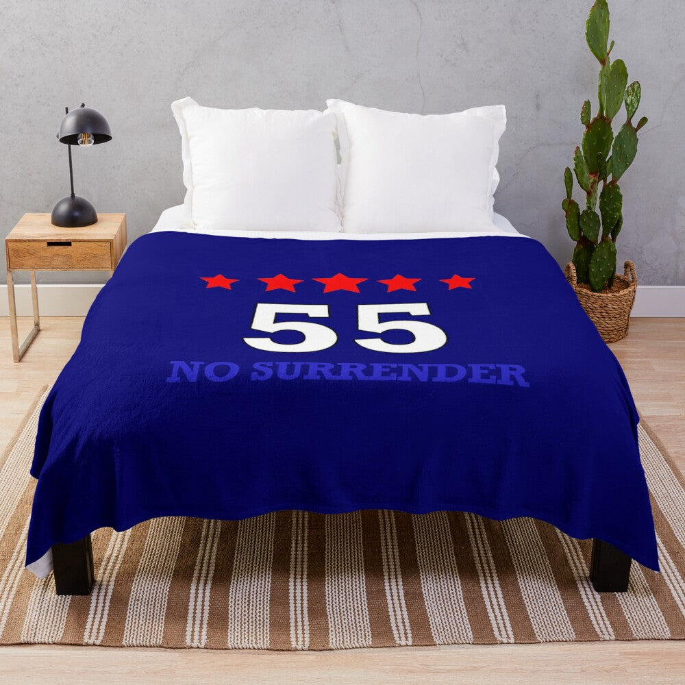 Rangers Plush Blanket in Blue