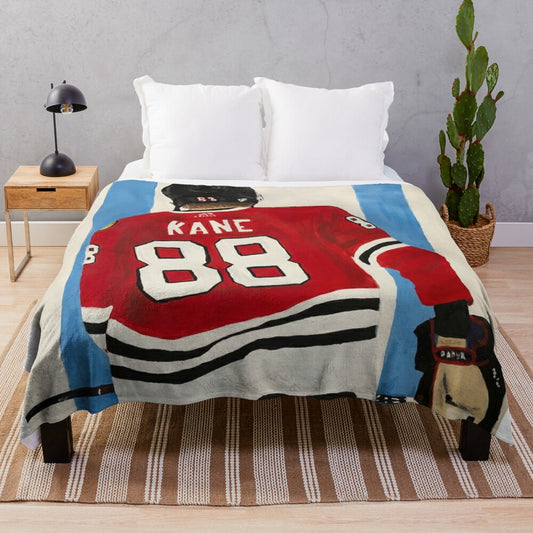 Patrick Kane Painting Plush Blanket