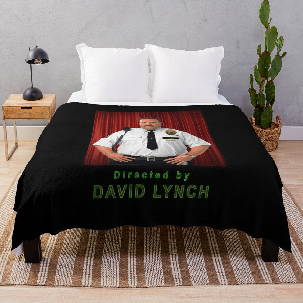 Soft and cozy plush blanket inspired by the "Blart: Directed by Lynch" meme