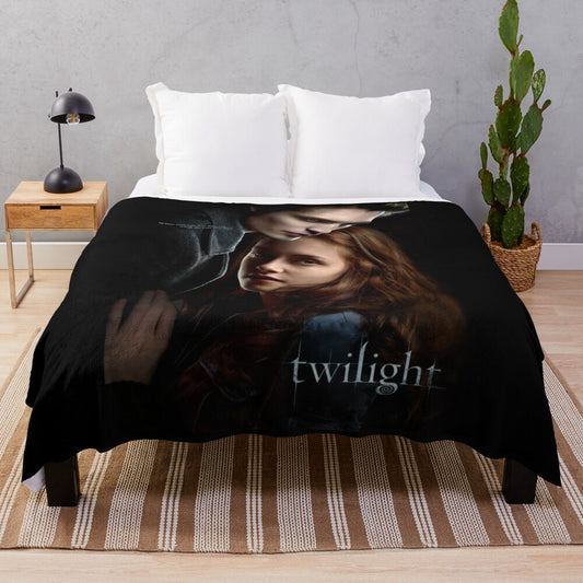 Twilight-inspired plush blanket in a soft and cozy design