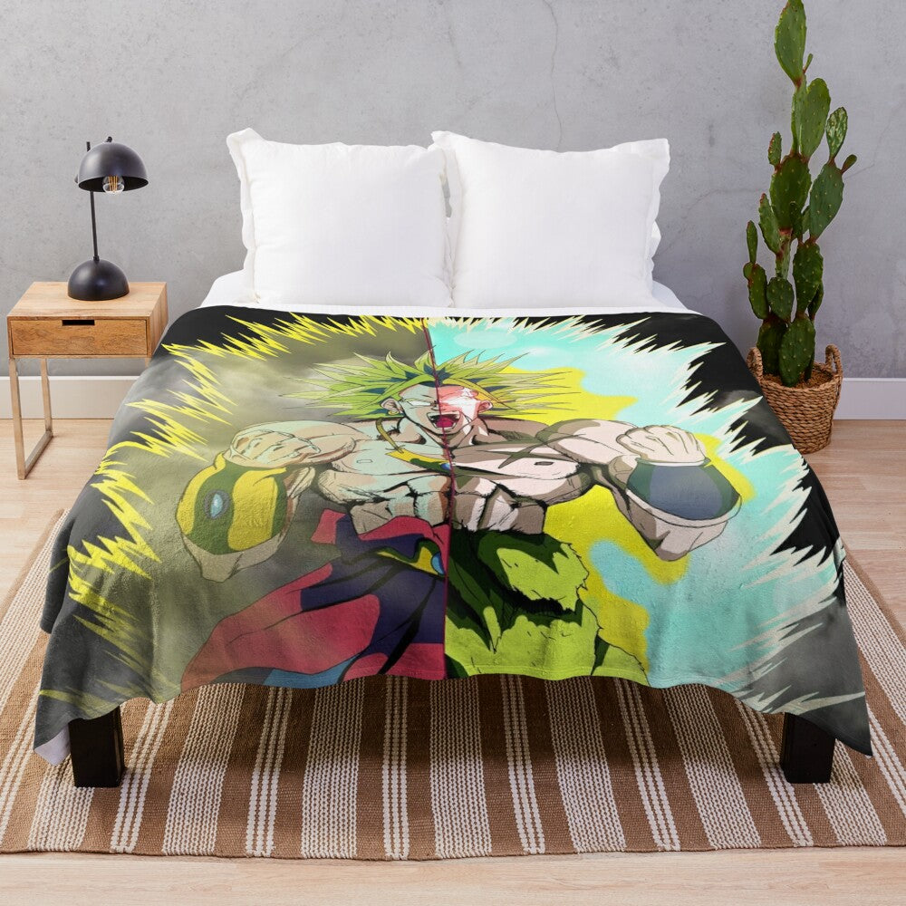 Dragon Ball Broly Super Tribute Plush Blanket