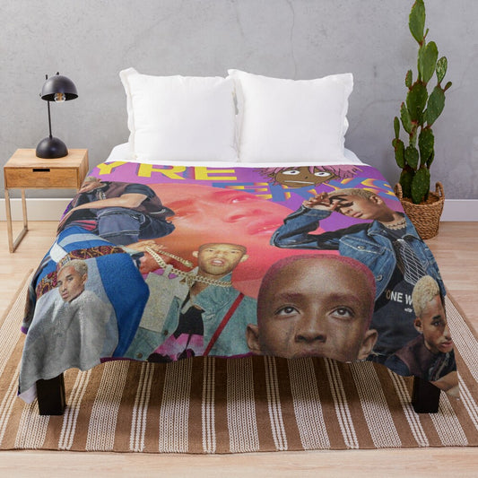 Cozy Jaden Smith plush blanket for home decor and music fans