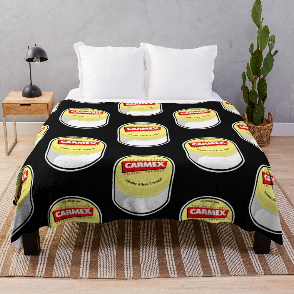 Carmex Chapstick Inspired Plush Blanket