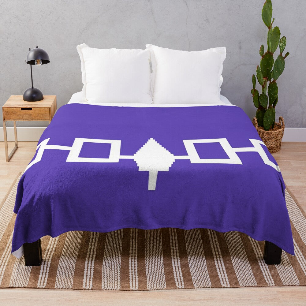 Iroquois Confederacy Flag Plush Blanket