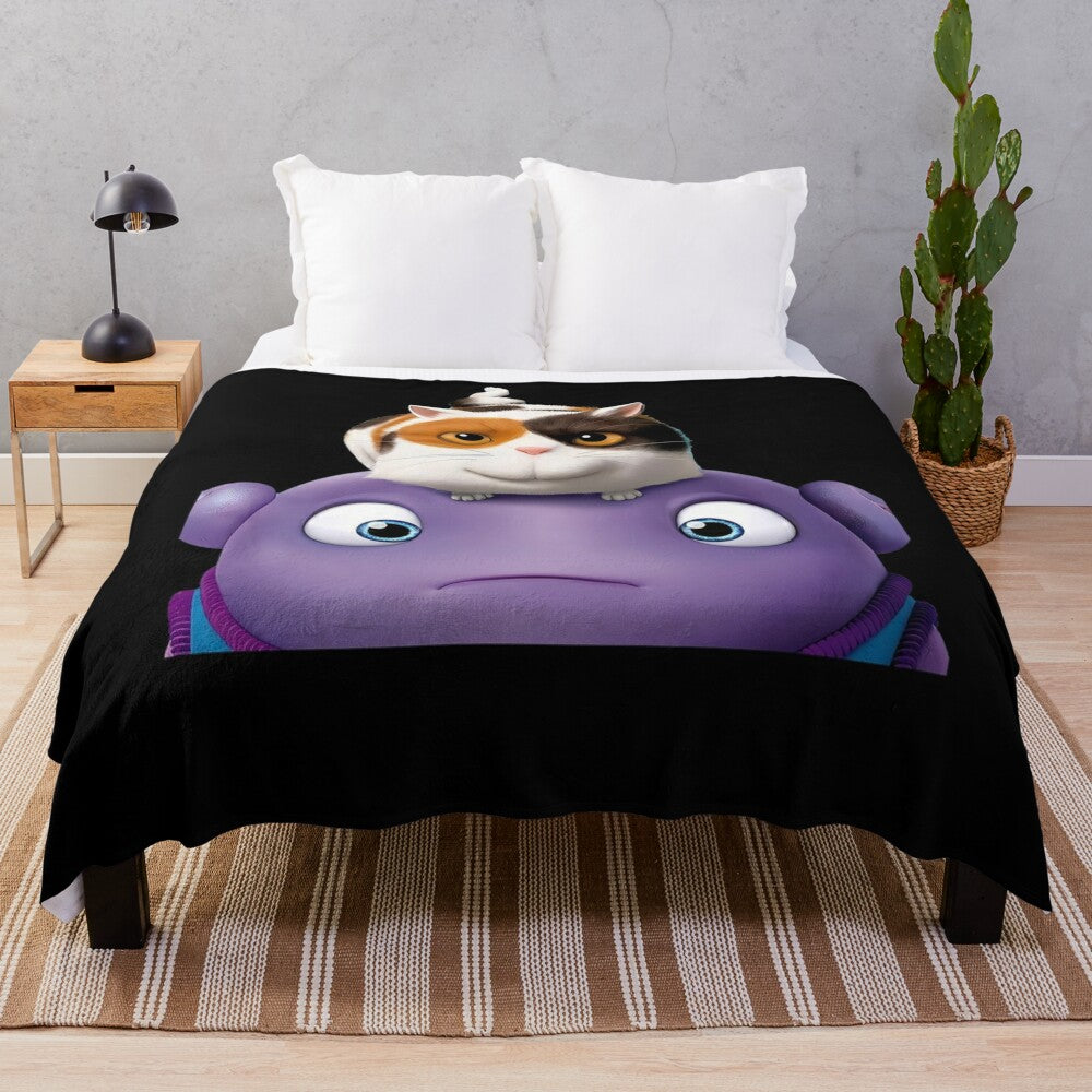 Dreamworks Inspired Plush Blanket for Home Decor