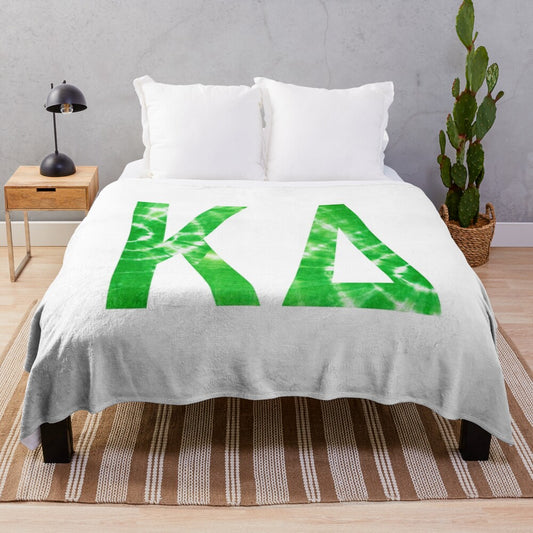 Soft and Plush Blanket with Kappa Delta Greek Letters for Anime and College Aesthetic