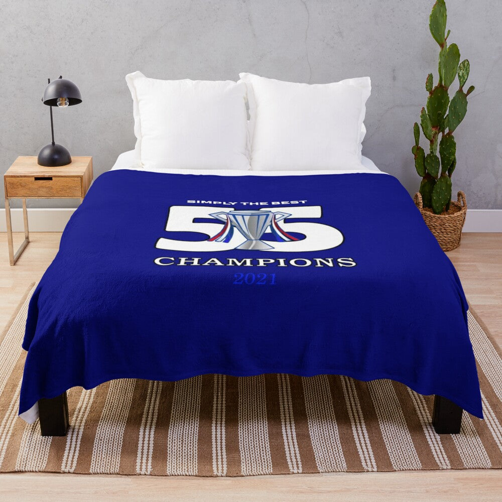 Rangers 55 Champions Plush Blanket