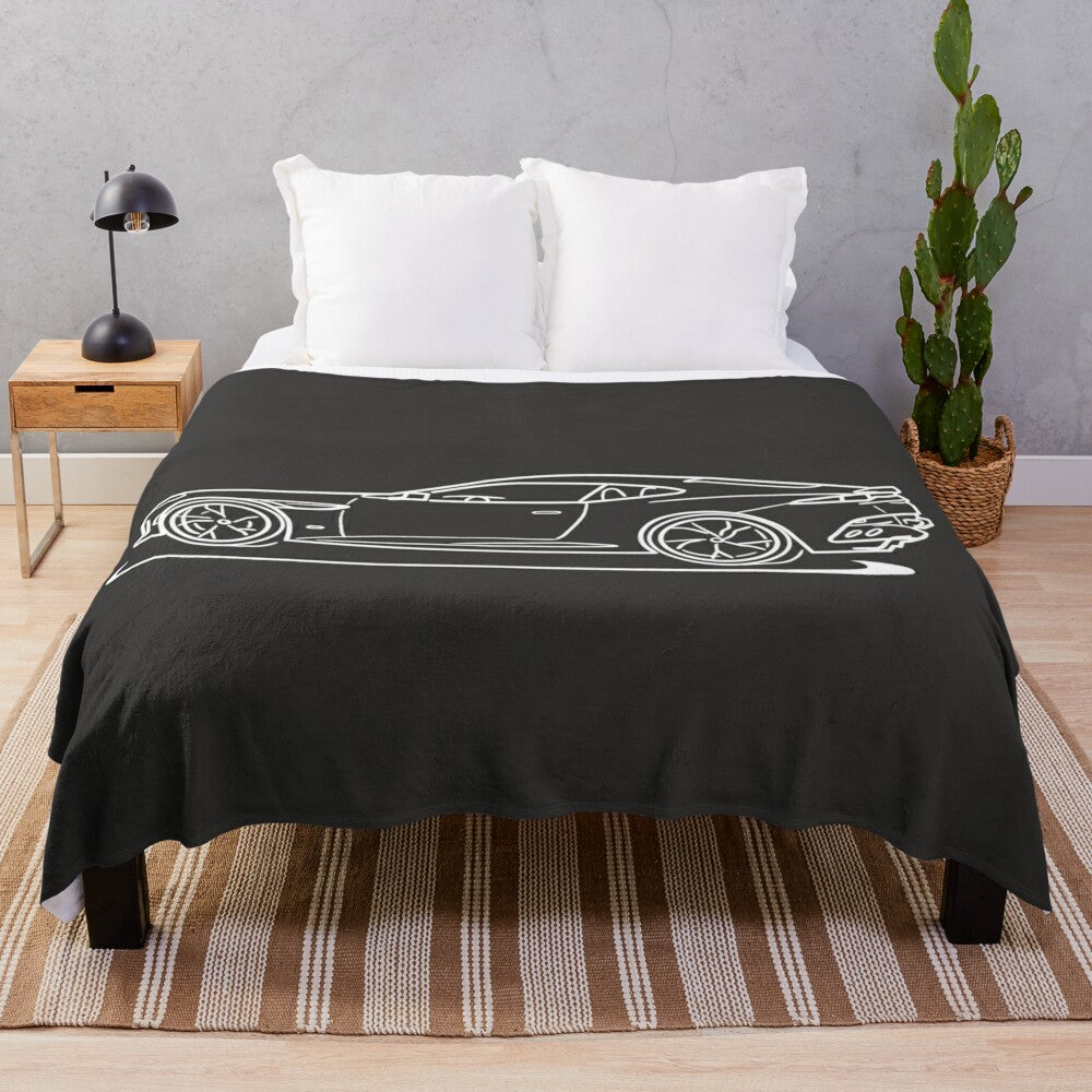 Aston Martin DBS Superleggera Themed Plush Blanket