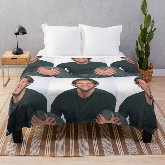 Bradley Cooper inspired plush blanket