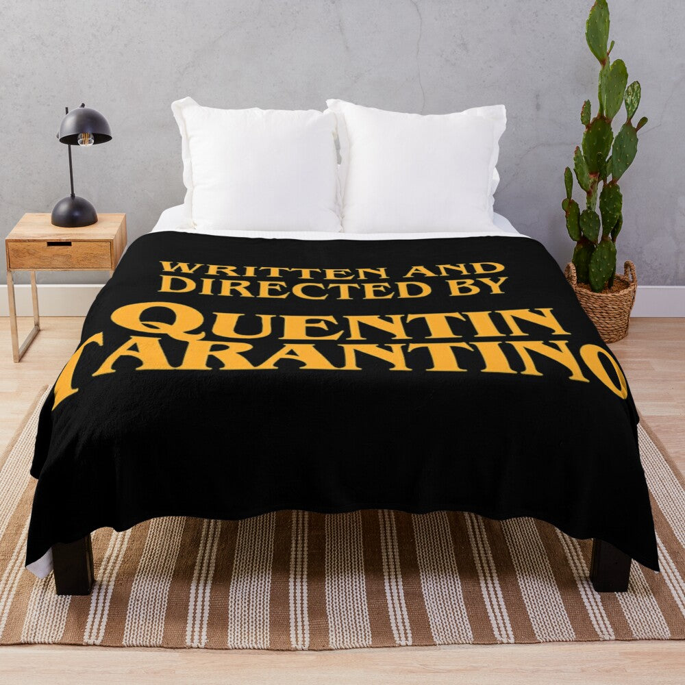 Tarantino movie inspired plush blanket