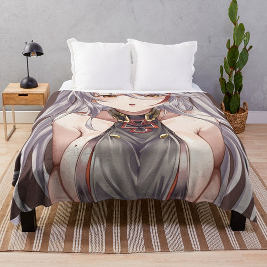 Prinz Eugen inspired plush blanket from Azur Lane anime