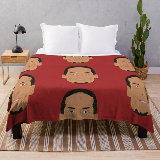 Virgil Van Dijk Inspired Plush Blanket