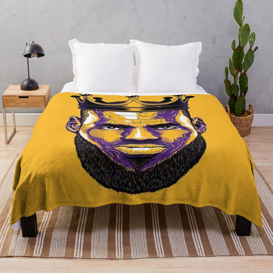 Lebron James Inspired Plush Blanket