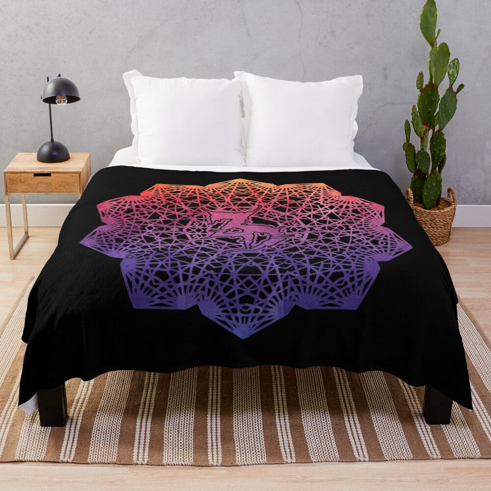 Zeds Dead Mandala Watercolor Plush Blanket