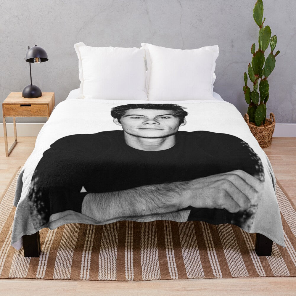 "Dylan O'Brien Themed Plush Blanket - Inspired by Teen Wolf & The Maze Runner"