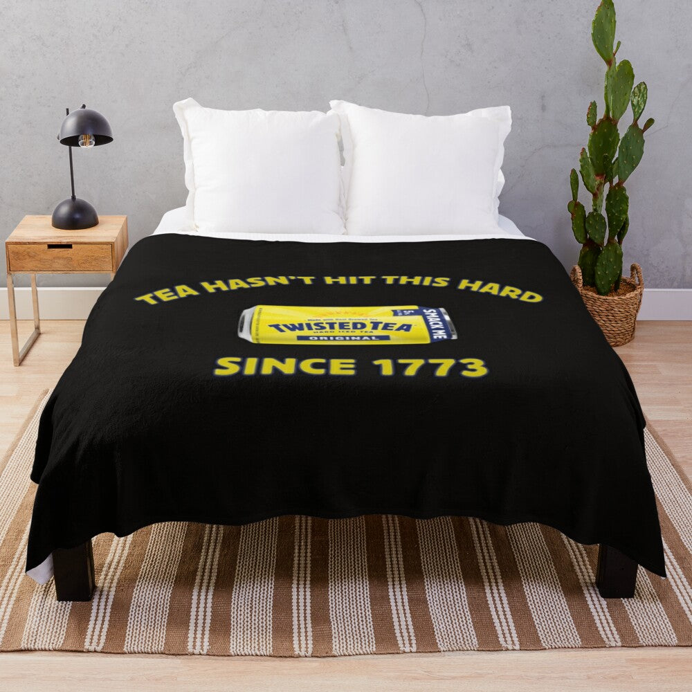 Twisted Tea Meme Funny Plush Blanket