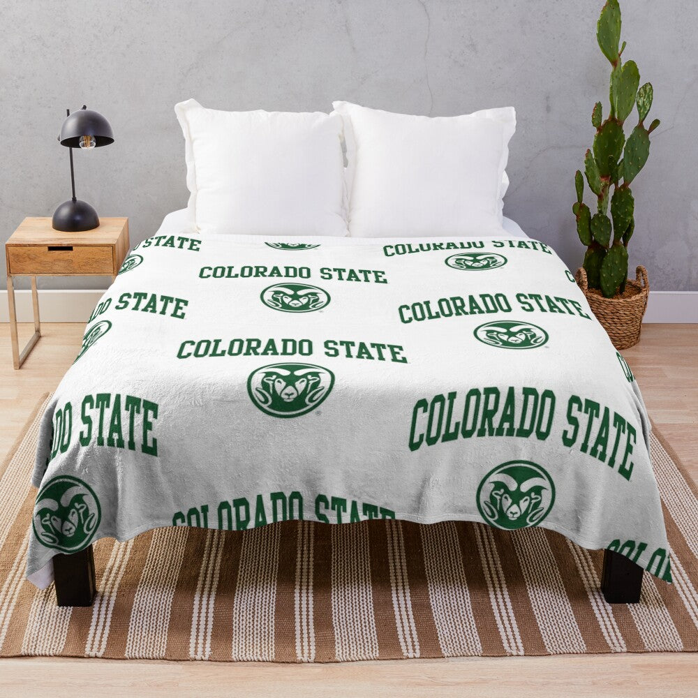 Colorado State University Rams plush blanket