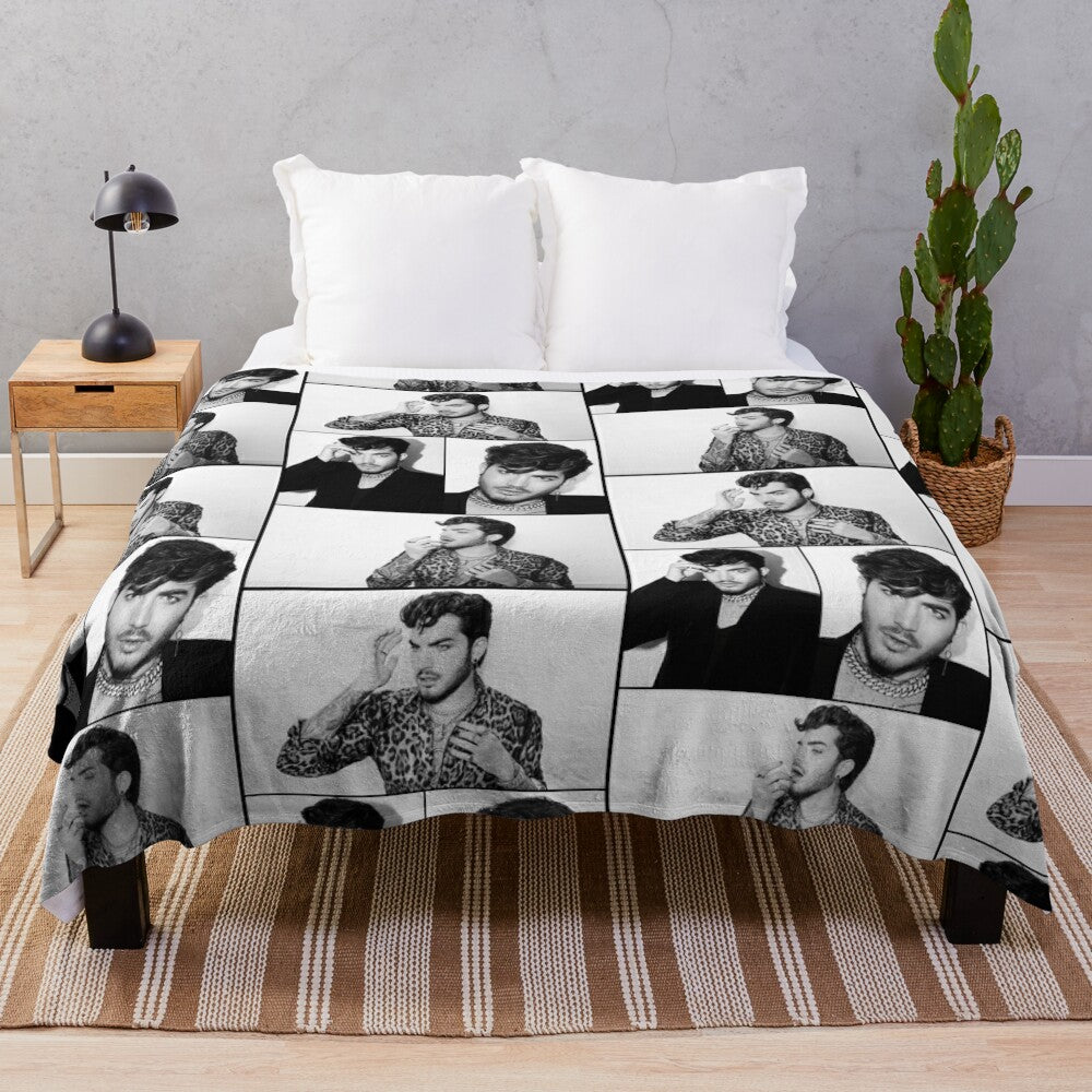 Adam Lambert Inspired Plush Blanket