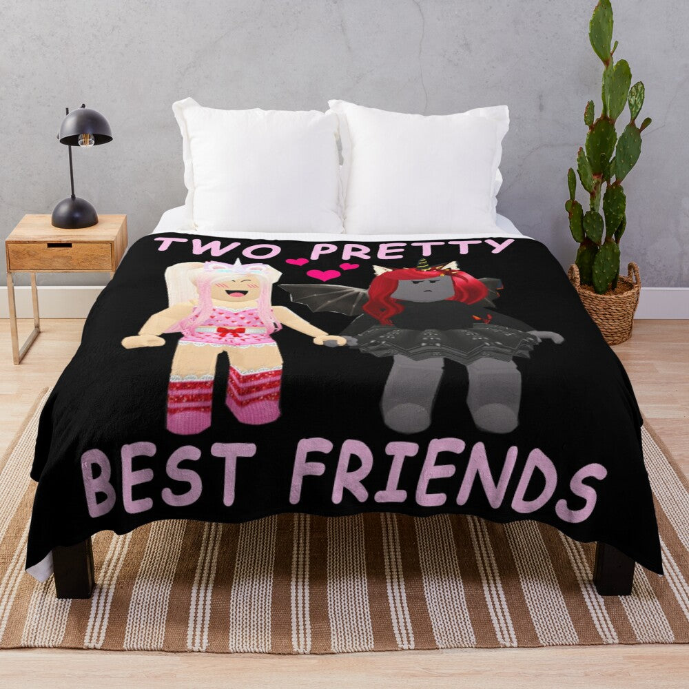 Plush blanket with iamsanna and cute roblox adopt me pets