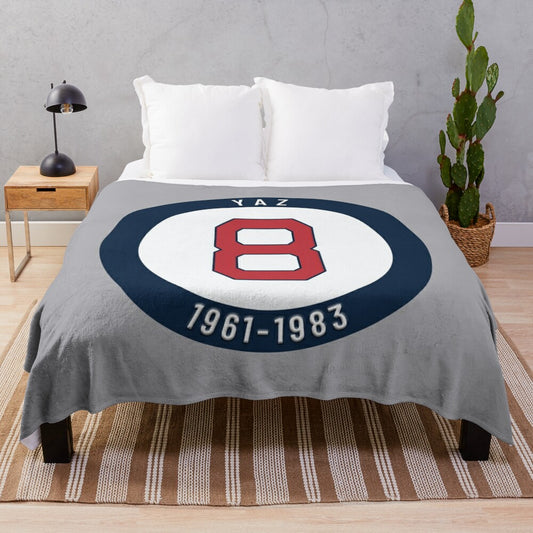 Yaz-Inspired Plush Blanket featuring Carl Yastrzemski and the Boston Red Sox