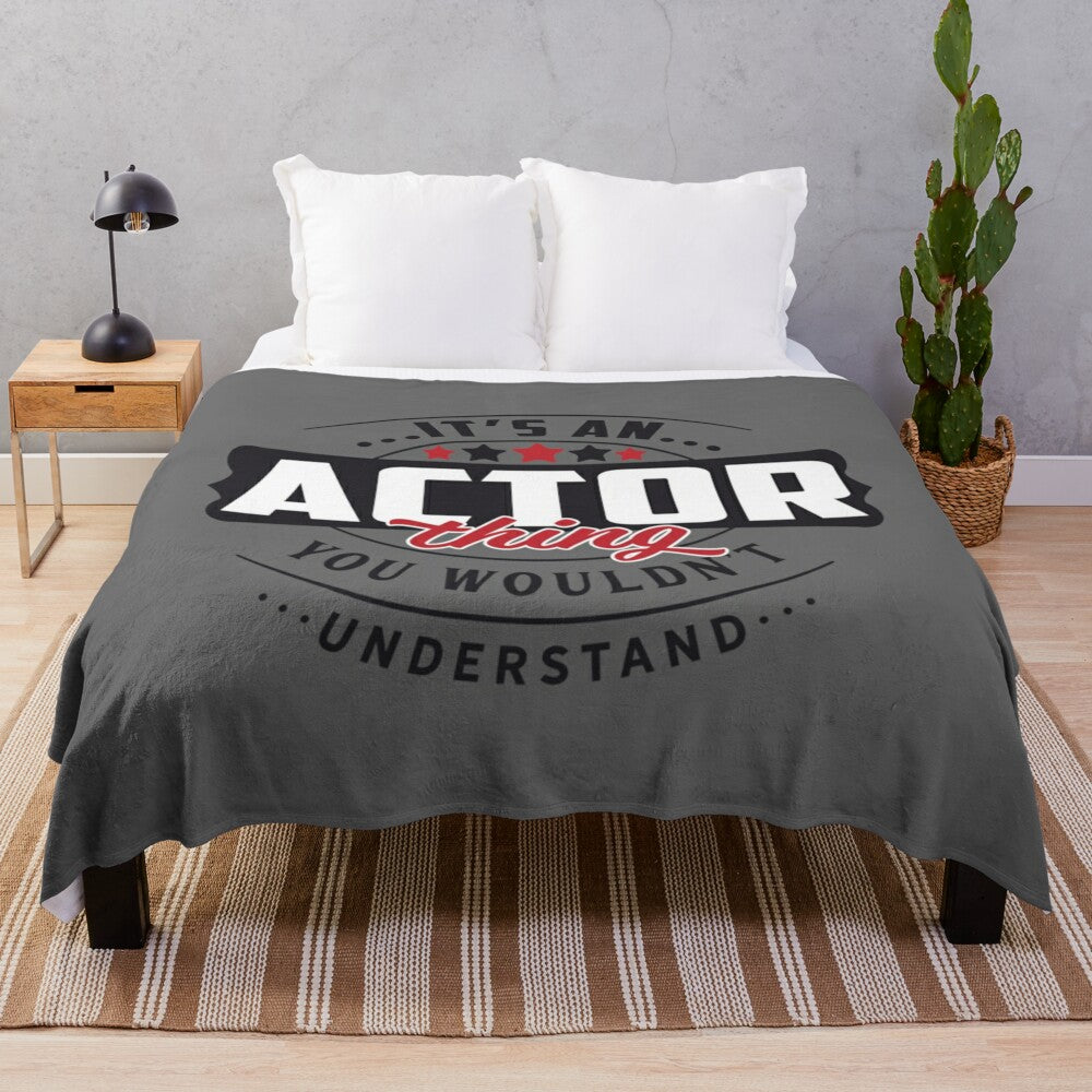 Actor Occupation Classic Plush Blanket