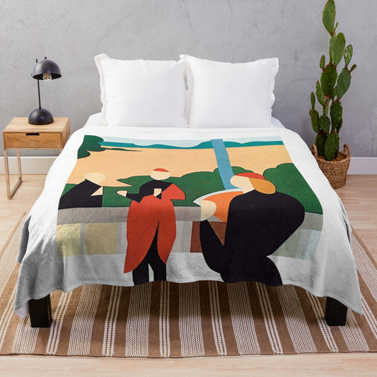 Ambient plush blanket inspired by Brian Eno's 'Another Green World' album