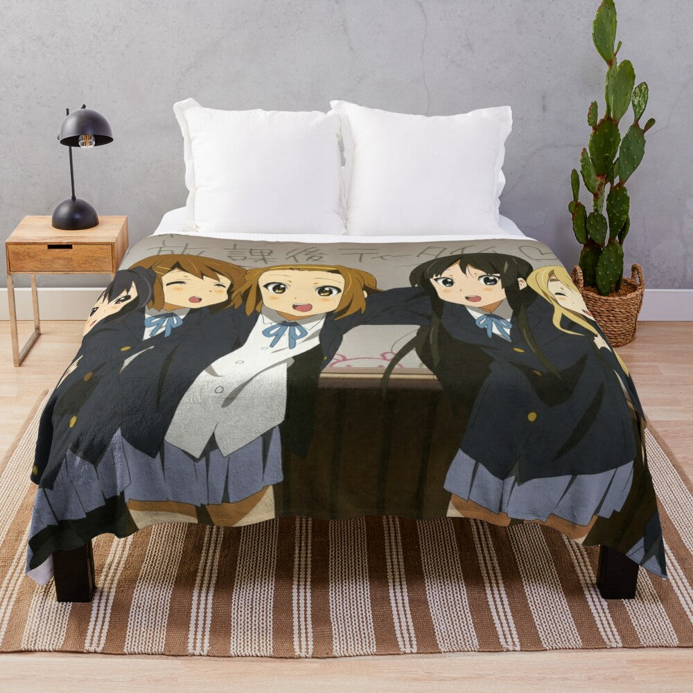 K-On! Anime-Themed Plush Blanket