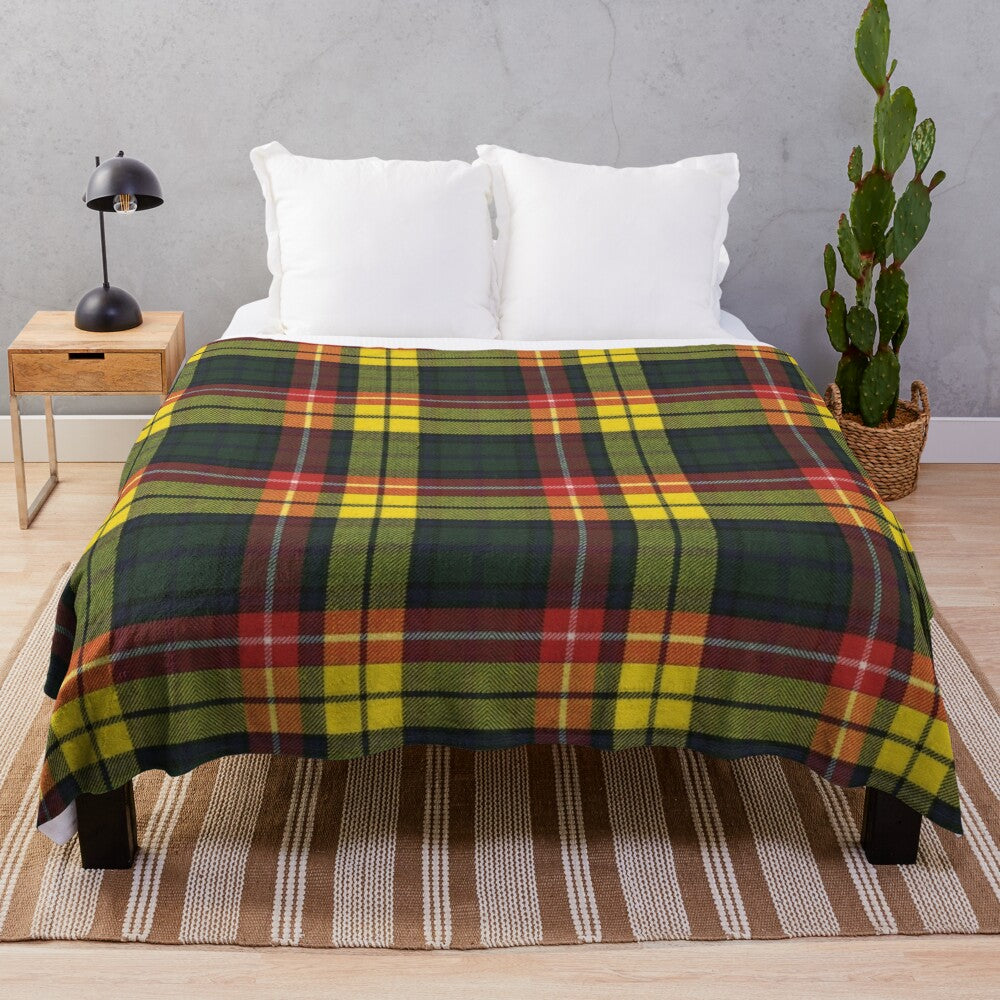 Buchanan M Original Scottish Tartan Plush Blanket