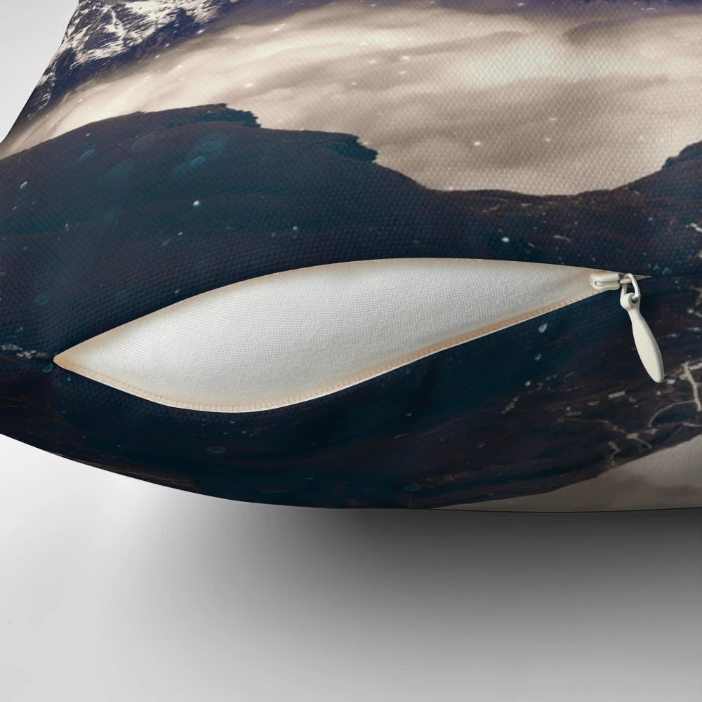 Ursa Major constellation pillow featuring a sleeping bear design against a starry night sky