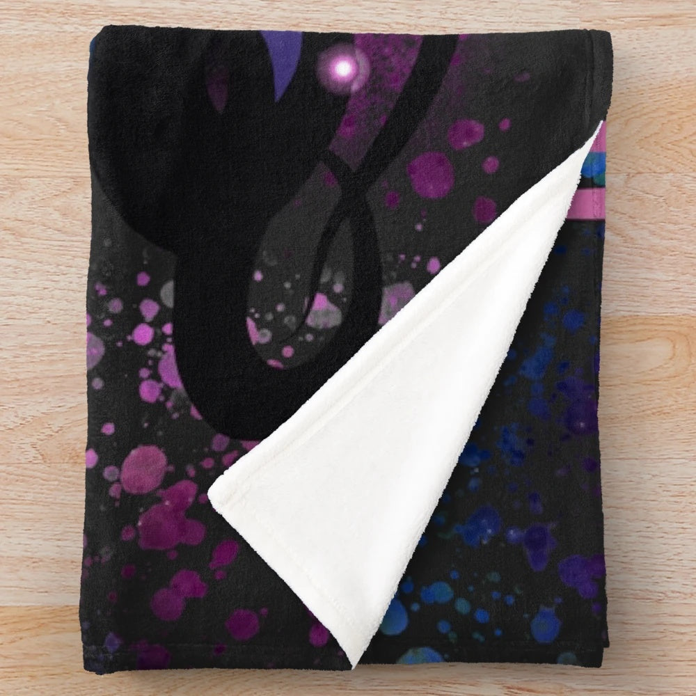 Ursula inspired plush blanket featuring the Poor Unfortunate Souls design from The Little Mermaid