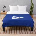 USMMA Mariners Plush Blanket with Kings Point and Merchant Marine Academy Logo