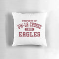 UWL Eagles Property Pillow with University of Wisconsin La Crosse Logo