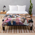 V (Kim Taehyung) BTS Members Collage Plush Blanket