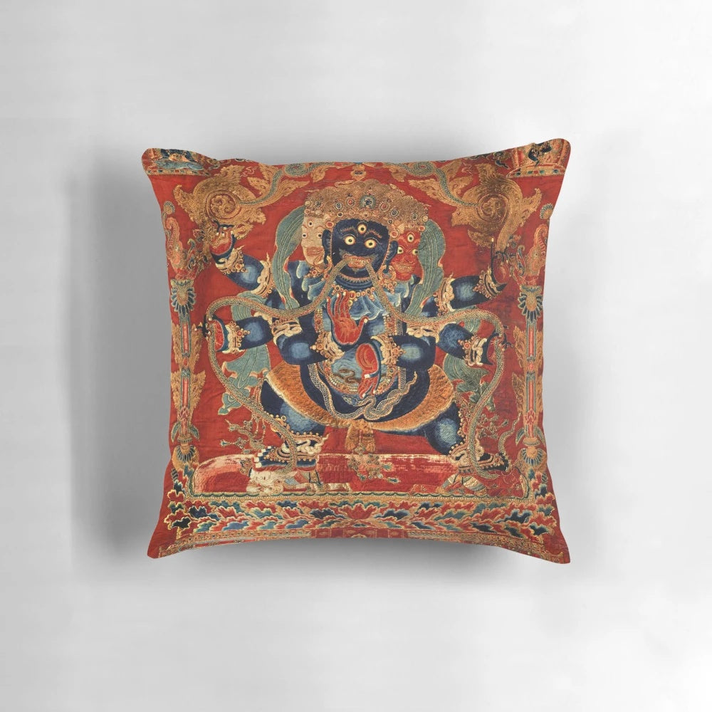 Vajrapani Bodhisattva Buddhist Deity Mahachakra Mandala Pillow
