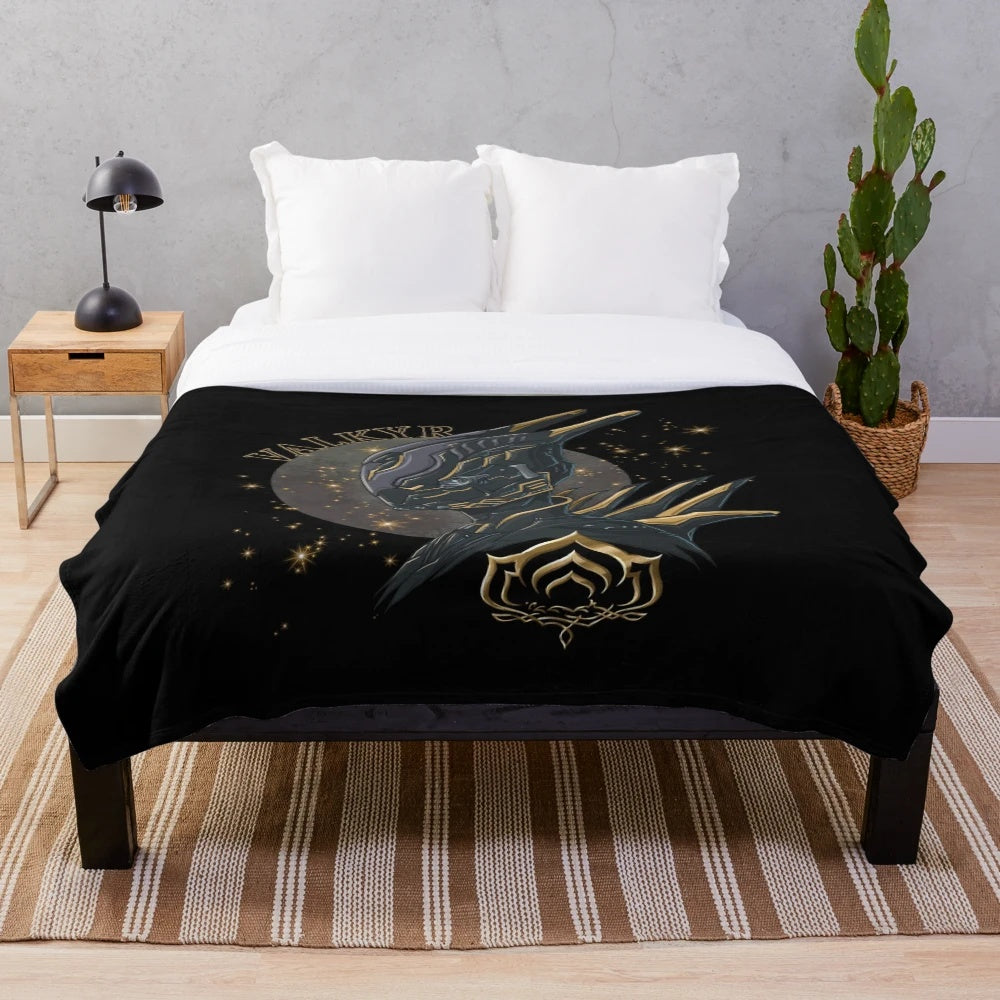 Valkyr Warframe inspired plush gaming blanket