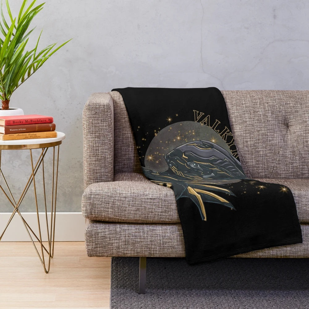 Valkyr Warframe inspired plush gaming blanket