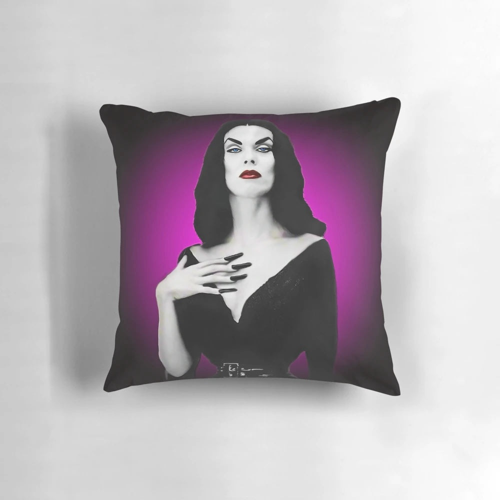 Vampira the Legend Horror Pillow – Creepy Gothic Home Décor